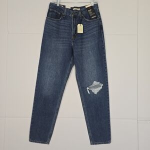 NWT Levi's Premium High Rise 80s Mom Jeans 30 Distressed